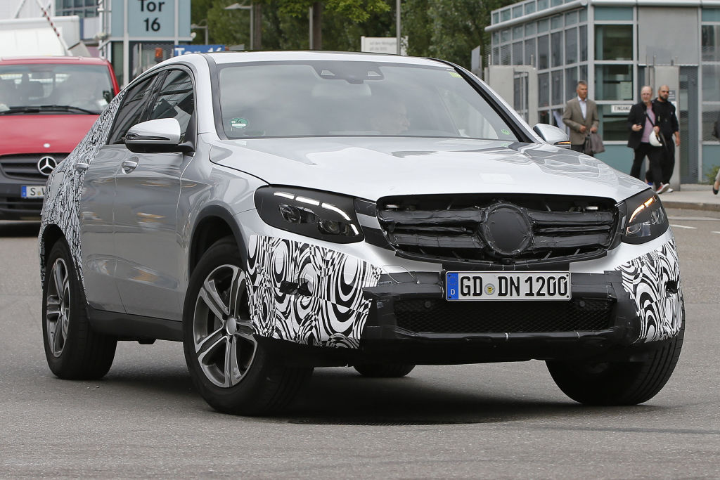 Da ist er! Das GLC Coupé, worum Mercedes ein Geheimnis gemacht hat.