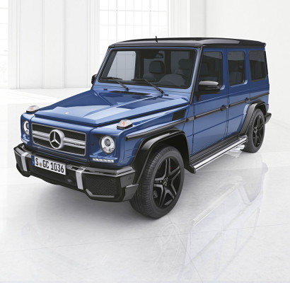 Mercedes-Benz G-Klasse, designo manufaktur, Interieur zweifarbig schwarz/rot mit roten Ziernähten