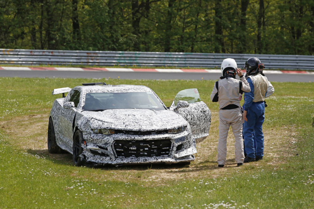 Crash Erlkönig Chevrolet Camaro Z/28