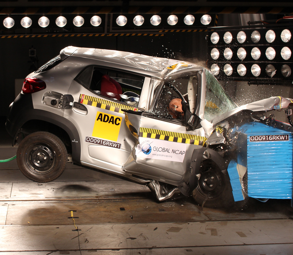Renault Kwid I im Global-NCAP-Crashtest