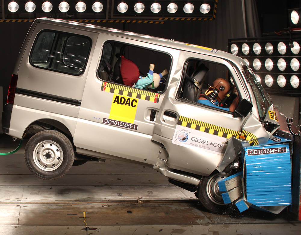 Suzuki Maruti Eeco im Global-NCAP-Crashtest