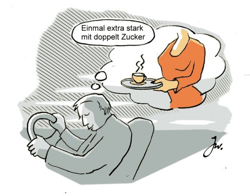 Sekundenschlaf am Steuer