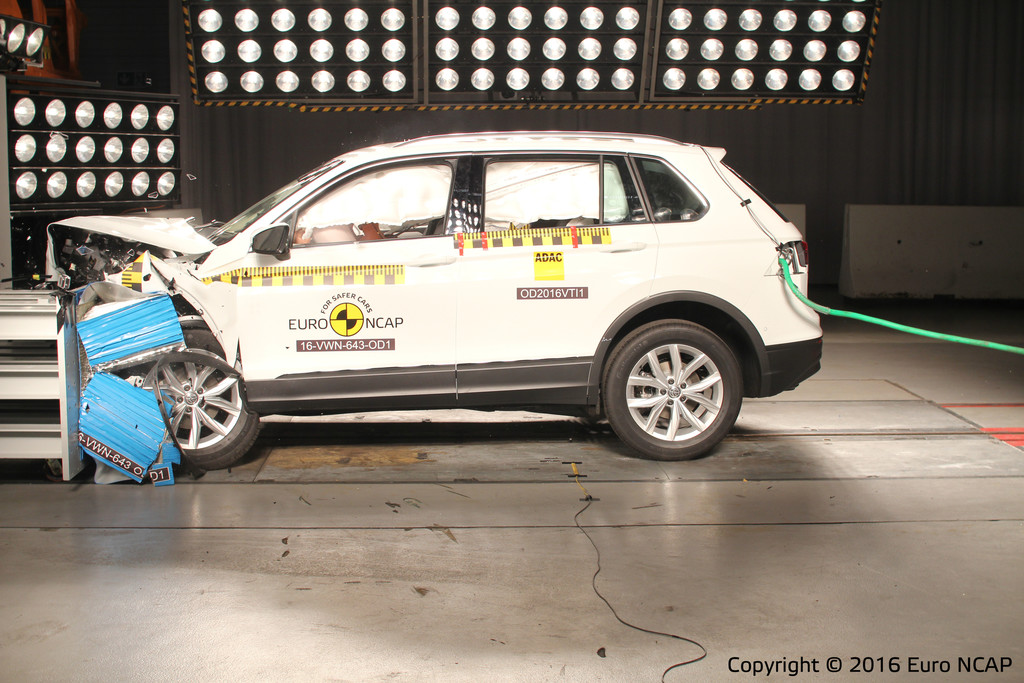 Volkswagen Tiguan im Euro-NCAP-Crashtest