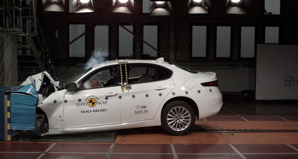 Alfa Romeo Giulia im Euro-NCAP-Crashtest