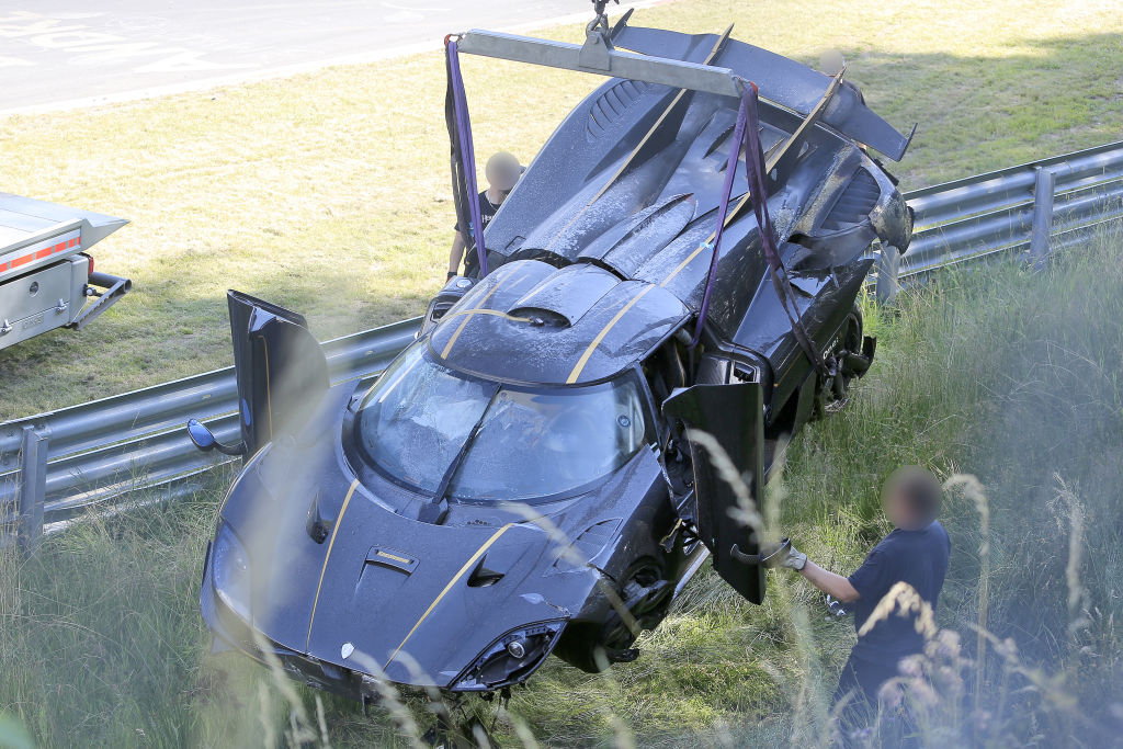Koenigsegg One:1 crash auf dem Nürburgring