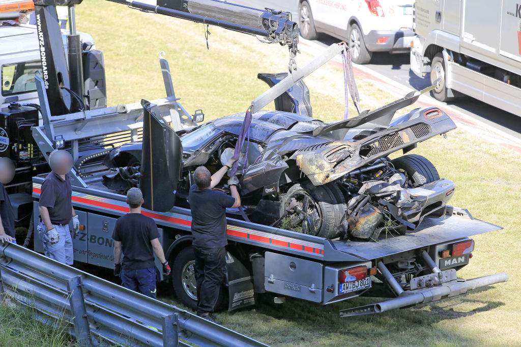 Koenigsegg One:1 crash auf dem Nürburgring