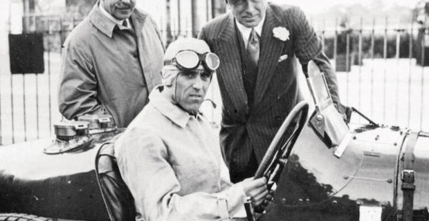 Bugatti Typ 51 (1931) - Tazio Nuvolari und Lord Howe - Francis Curzon - in Brooklands im Jahr 1933