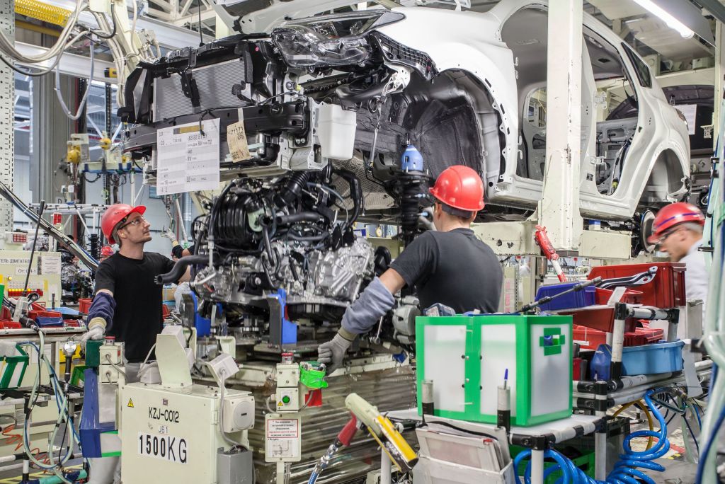 RAV4-Produktion im Toyota-Werk St. Petersburg.