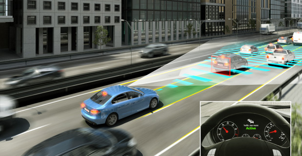 Notbremshelfer, die andere Verkehrsteilnehmer schützen, stehen bei den Verbrauchern besonders hoch im Kurs.