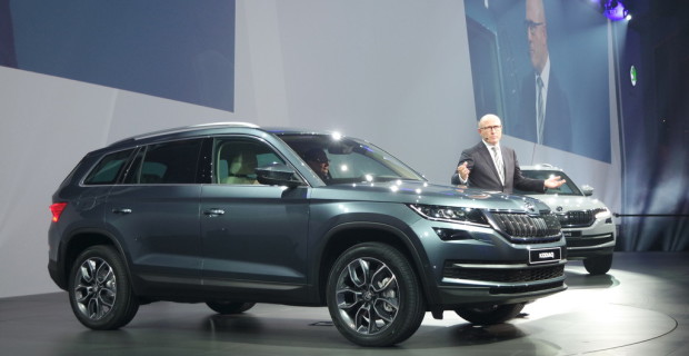 Skoda-Chef Bernhard Maier bei der Präsentation des Skoda Kodiaq