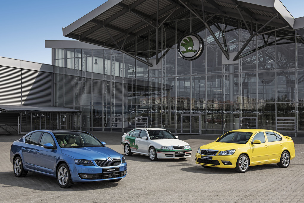 3 Generationen des Skoda Octavia