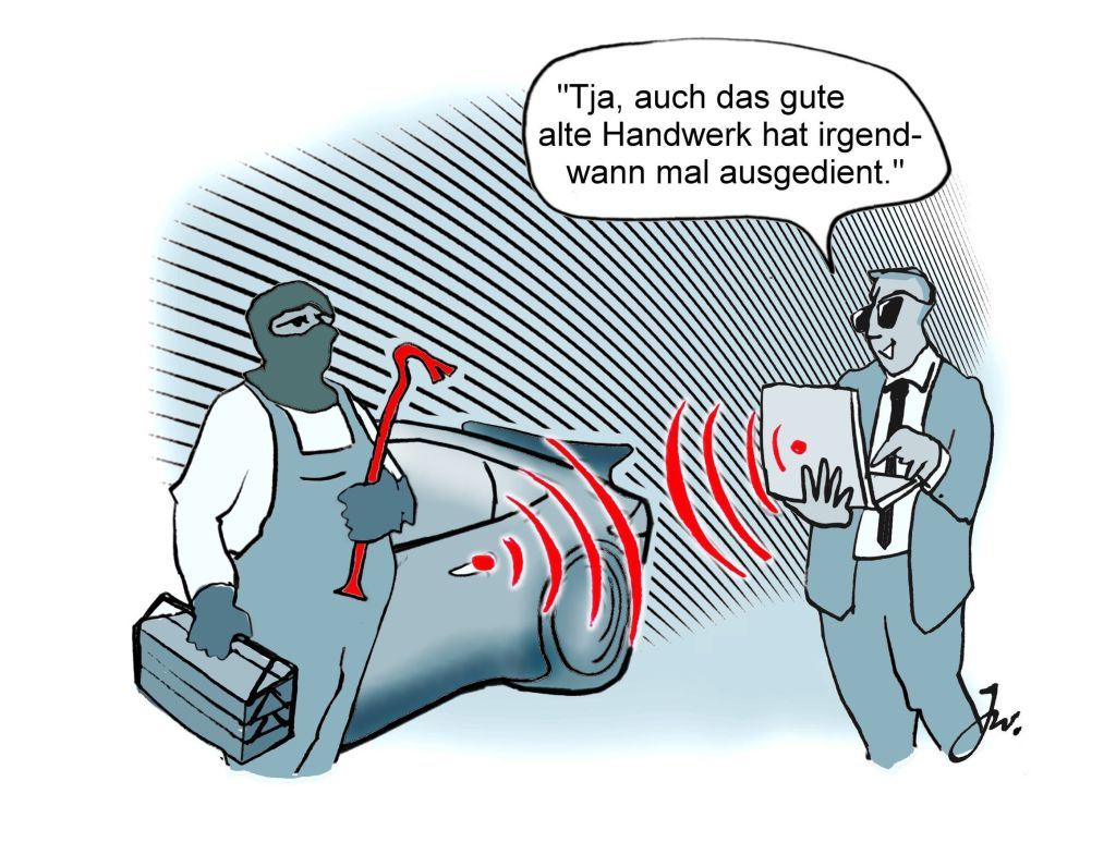 Autodiebe bei der Arbeit