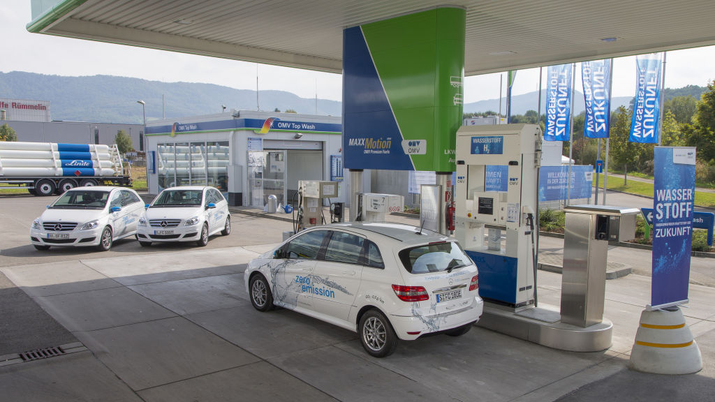 Wasserstofftankstelle in Metzingen.