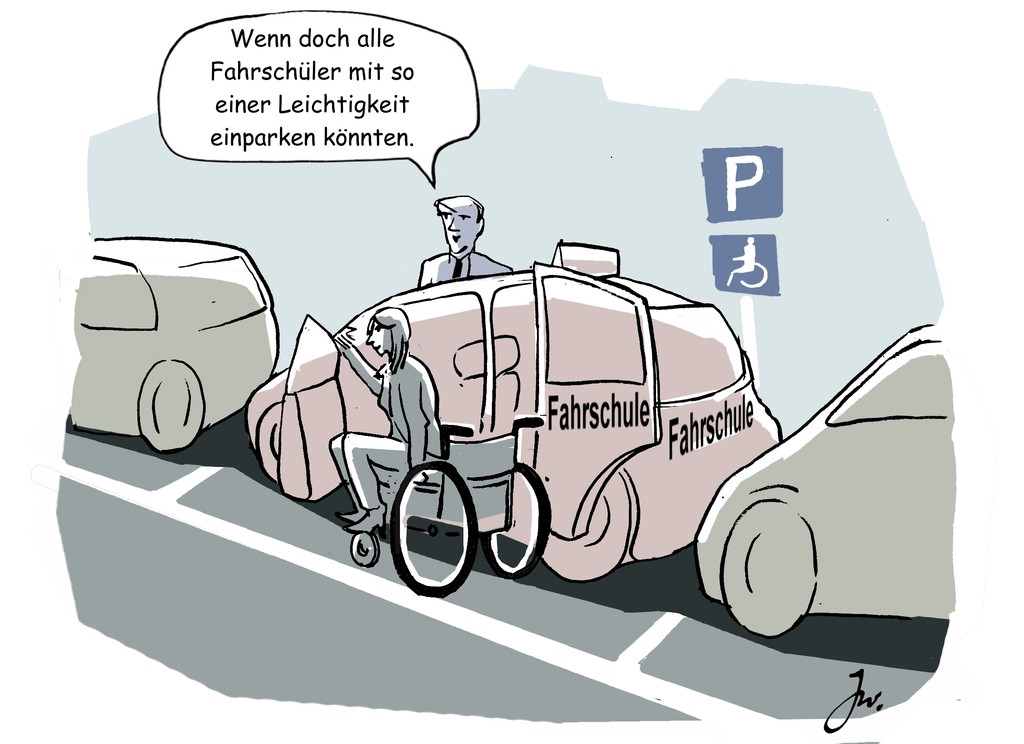 Auto fahren trotz Behinderung.