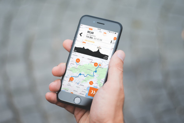My-Ride-App von KTM mit Navigationsfunktion.