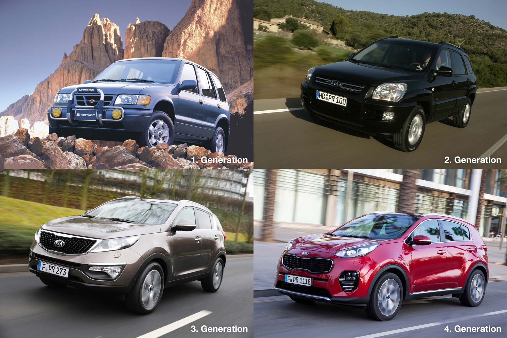 Über alle vier Generationen hinweg wurde der Kia Sportage bisher fünf Millionen Mal verkauft.
