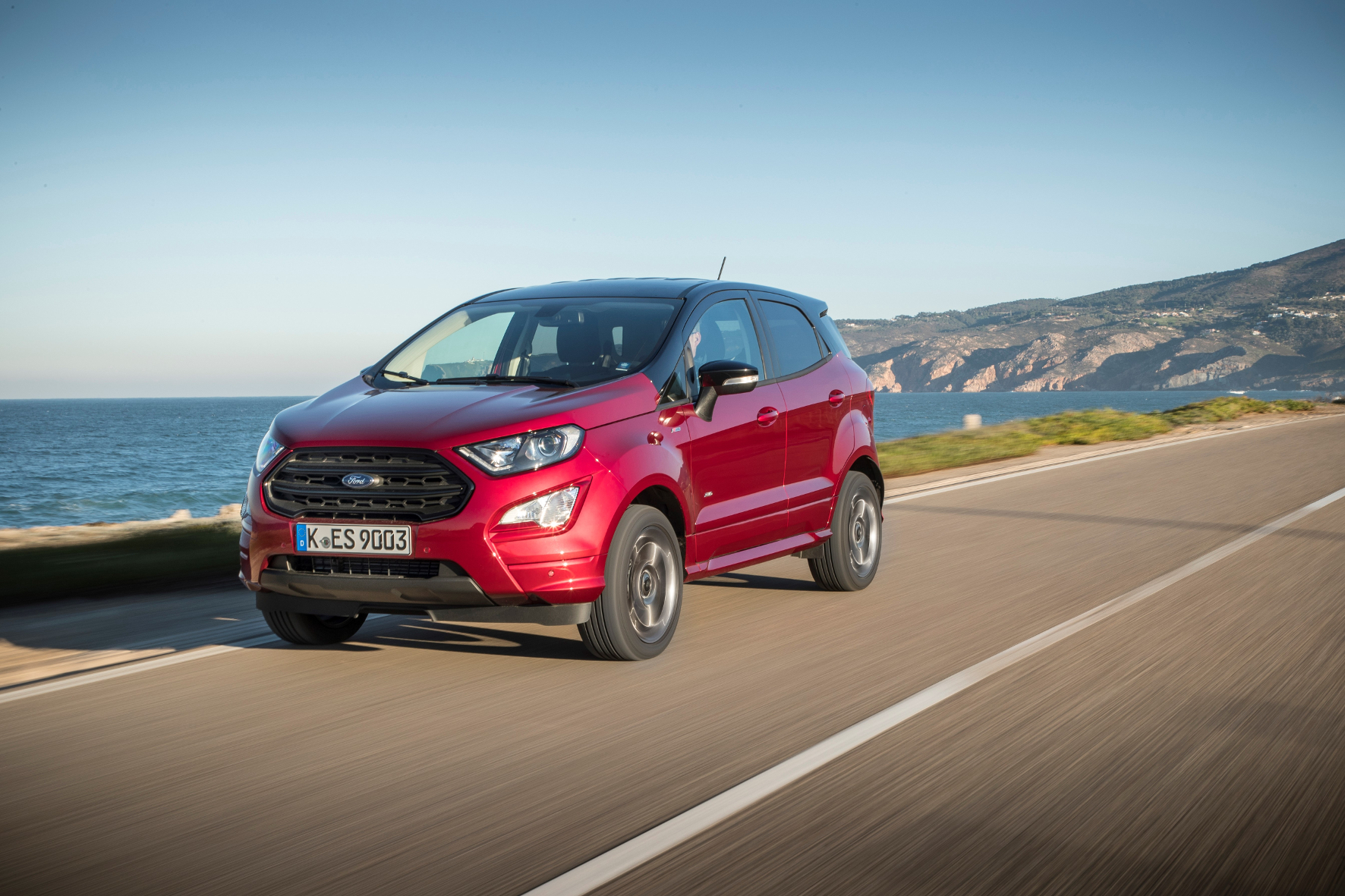 Knuffiges Mini-SUV: Die hohe Gürtellinie lässt den Ford EcoSport etwas pummelig wirken.